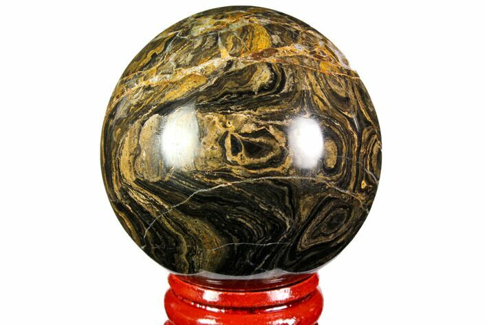 Polished Stromatolite (Greysonia) Sphere - Bolivia #113551